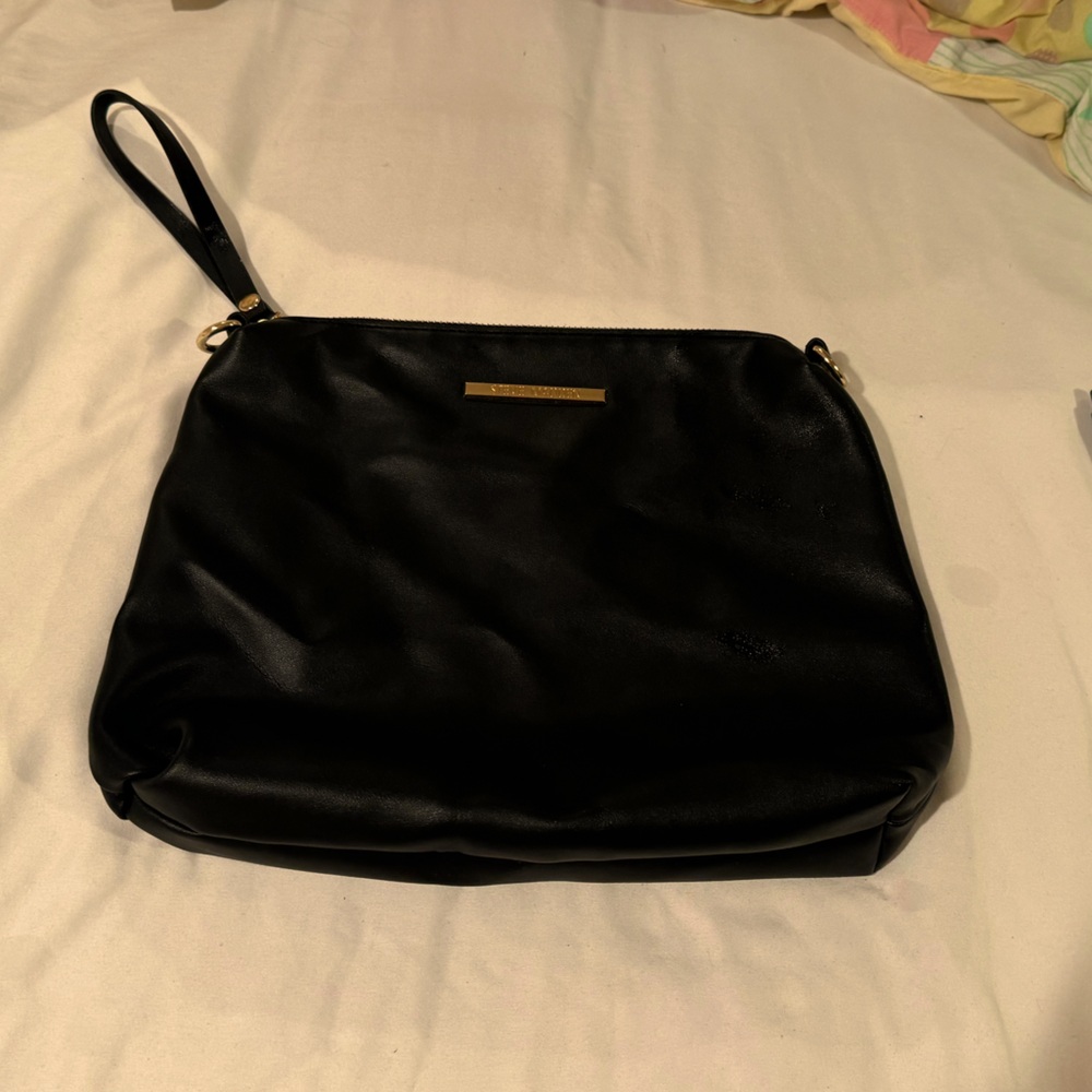 Steve Madden Zip Around Wallet Wristlet - Black